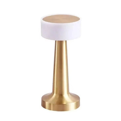 Gold Rechargeable Acrylic Shade UFO Table Lamp