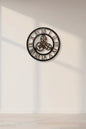 Large Retro Roman Numerals 60cm Wall Clock - Brown